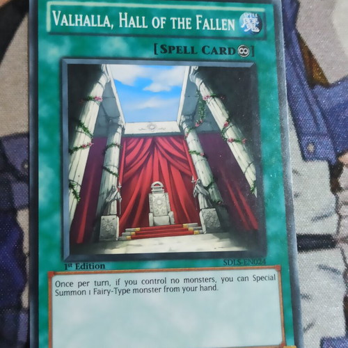 Valhalla Hall Of The Fallen Continuous Spell Card like new