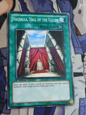 Valhalla Hall Of The Fallen Continuous Spell Card like new