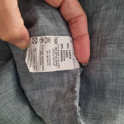 Barco linen dress size S-M like new, gray and blue