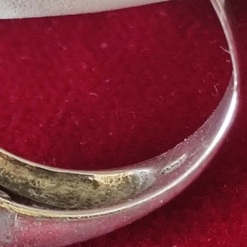 Silver ring 925 with zircon and gift ring, like new
