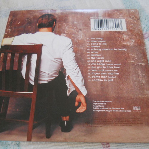 Ricky Martin with Christina Aguilera Nobody Wants To Be Lonely CD used, pop