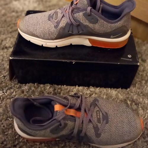 Nike Air Max women's 36.5 like new, gray orange athletic shoes