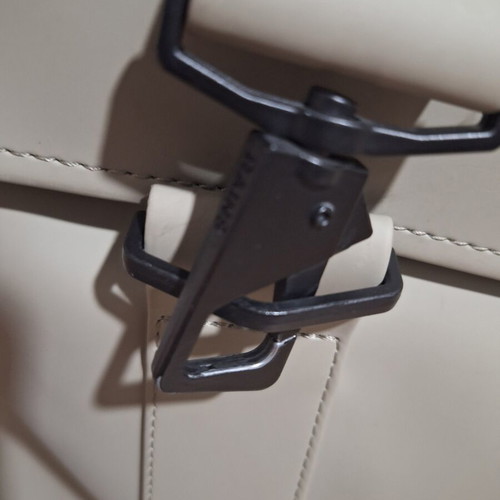 Rains backpack used, gray and beige