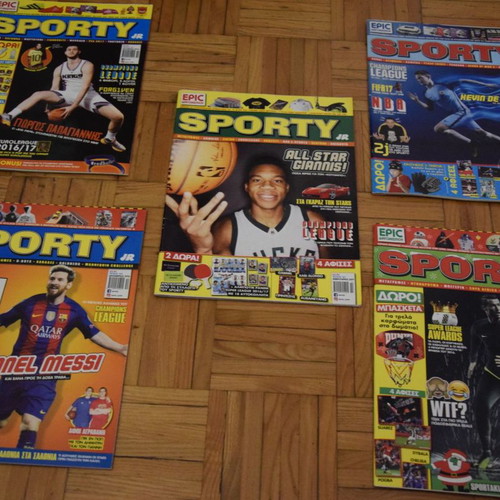 Sporty magazines used 2016-2017, pack of 5 issues