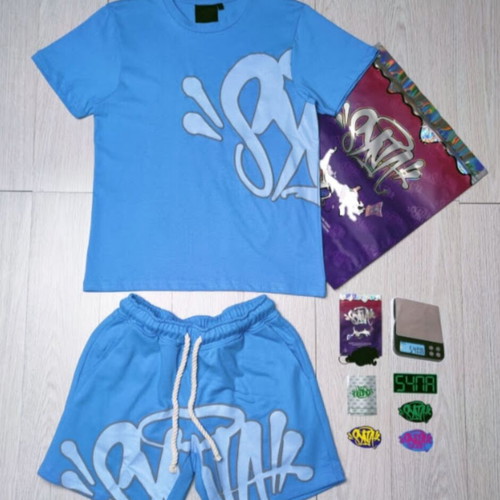 Syna World T-Shirt and Shorts Set, baby blue, size S
