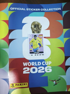 Panini World Cup Extra Sticker Luis Díaz new