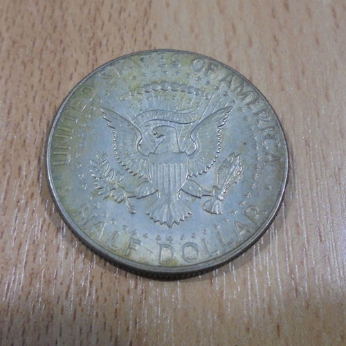 Silver Half Dollar 1967 with J.F.K. used