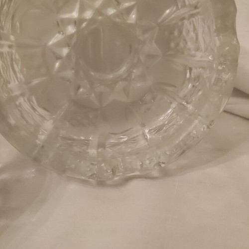 Crystal ashtray from Czechoslovakia like new, large and thick