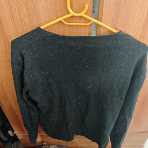 Wool blouse women's size L used, black
