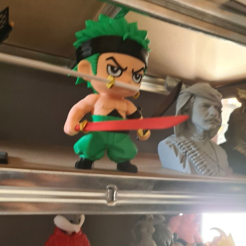 One Piece Zoro 3D Printed Chibi φιγούρα καινούργιο