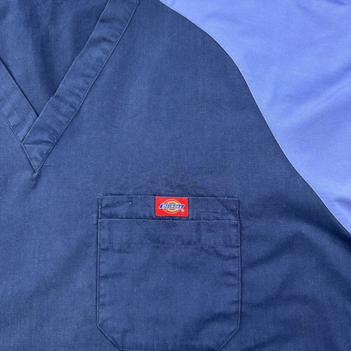 Dickies Scrub Top used, XL, navy blue workwear