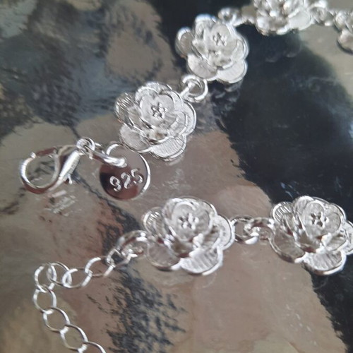 Silver 925 rose bracelet