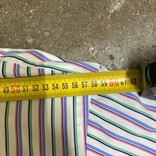 Ralph Lauren Fun Overhemd 3XL classic fit oxford pink green white pinstripe long sleeve shirt