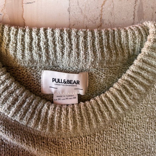 Unisex knitted sweater Pull&Bear like new, green size M