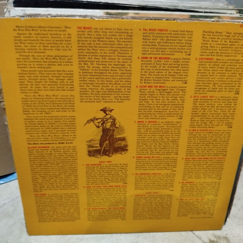 How The West Was Won Original Soundtrack vinyl record used