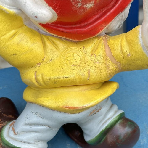 Vintage Bully West Germany Disney Grumpy rubber figure used