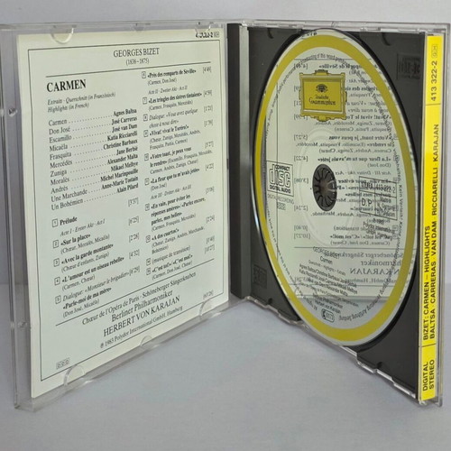 Bizet Carmen CD Berliner Philharmoniker Herbert Von Karajan like new