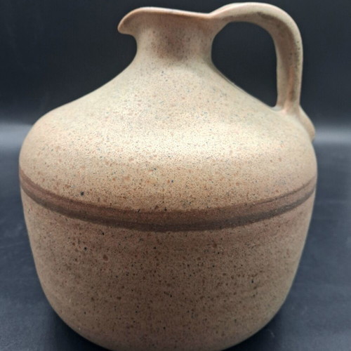 Handmade Greek Ceramic Pitcher Vento with Signature, like new