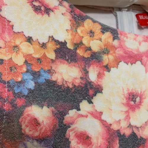 Floral skort one-piece like new with pockets and mini length