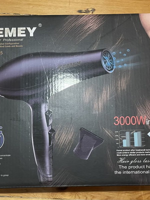 Kemei KM-5805 Hair Dryer 3000W New for Travel