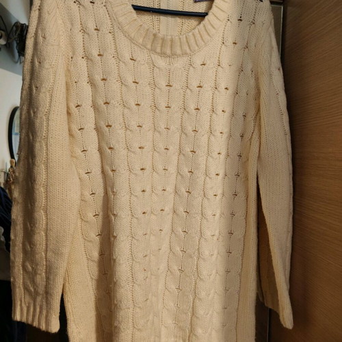 Passager knitted sweater cream like new, size S-M