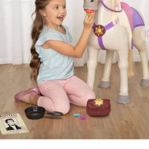 Jakks Pacific Maximus rocking horse toy with sounds used, colorful