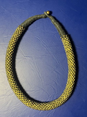 Ethnic Handmade Necklace with Bronze Beads Like New