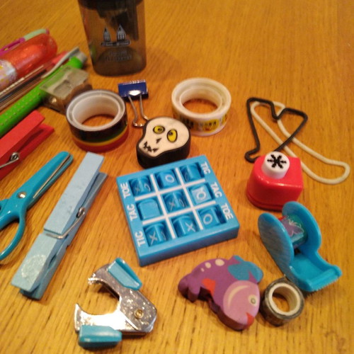Various children's office supplies