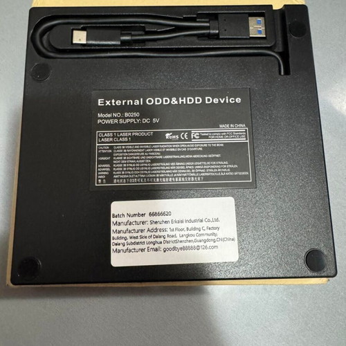 Pop-Up Mobile External ODD & HDD Device B0250 new, USB 3.0, external CD/DVD drive