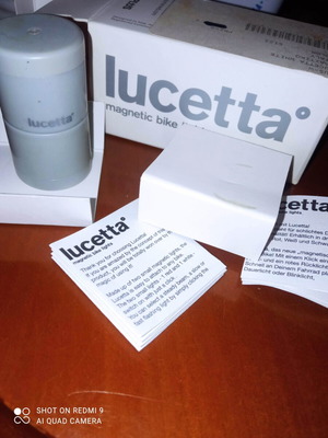 Palomar Lucetta magnetic bike lights set white and red with extra bases