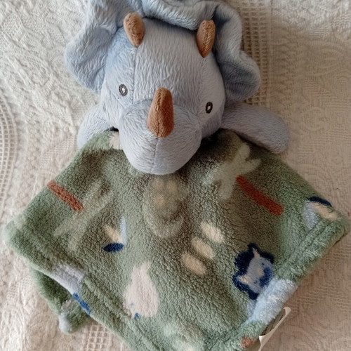 Baby Comfort Cloth with Plush Dinosaur like new