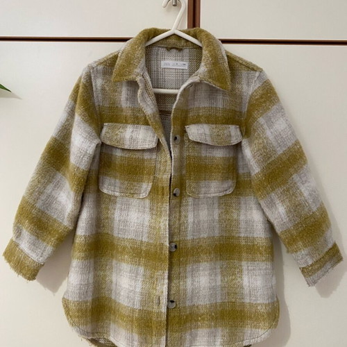 Zara kids jacket like new, white and yellow, size 134 cm