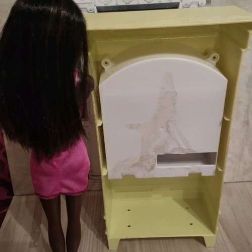 Barbie furniture set with doll used