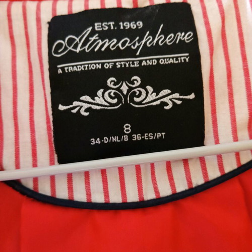 Atmosphere women's trench coat like new, red