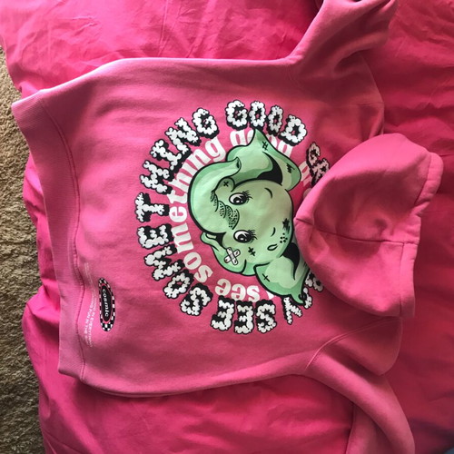 Bershka pink hoodie like new, size M