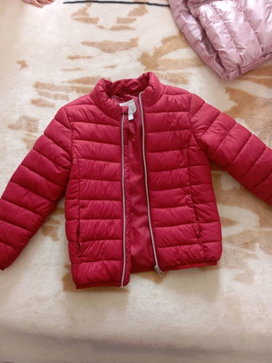 Children's jacket used, red, size 116 cm