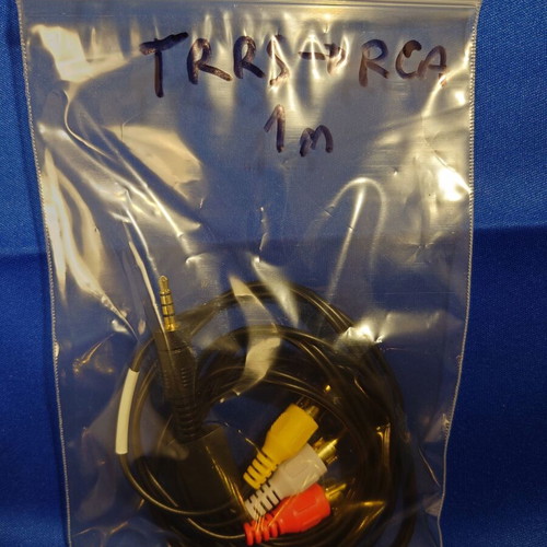 3.5mm TRRS to triple RCA professional audio cable 1 meter new