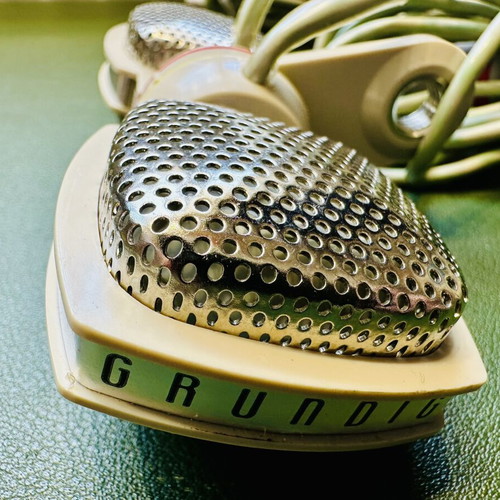 Grundig GDSM 202 vintage stereo dynamic microphone like new