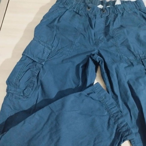 Cargo pants for 13-year-old boy like new, blue, size 158 cm