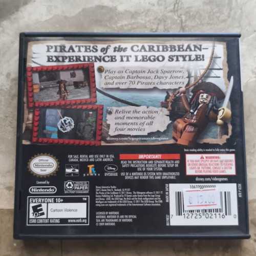 Pirates of the Caribbean Nintendo DS game used in excellent condition