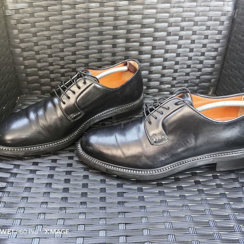 Santoni elegant shoes used, size 42, black