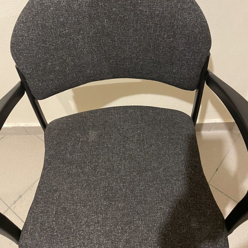 Office chair used with armrests and fabric seat