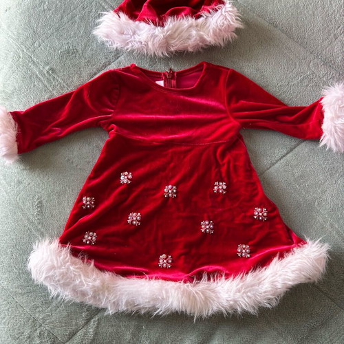 Christmas dress 6/9 months like new, set -  14,00 - Vendora.cy