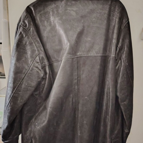 Sitelli men's leather jacket like new, size XXL, brown