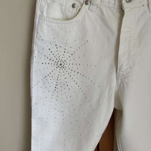 Swiss Jeans Capri Pants Size XS Like New White Beige