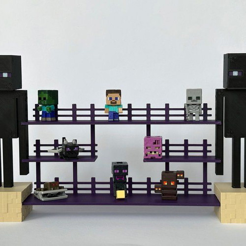 Minecraft Enderman Kinder Joy figure display stand
