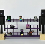 Minecraft Enderman Kinder Joy figure display stand