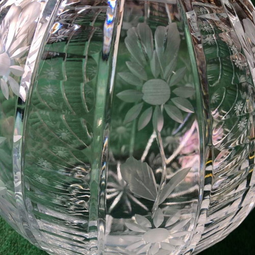 Crystal ball vase new