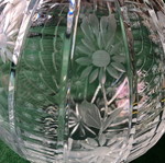 Crystal ball vase new