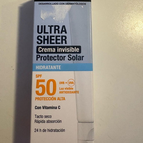 Neutrogena Ultra Sheer Invisible Cream Hydration SPF50 new 50 ml